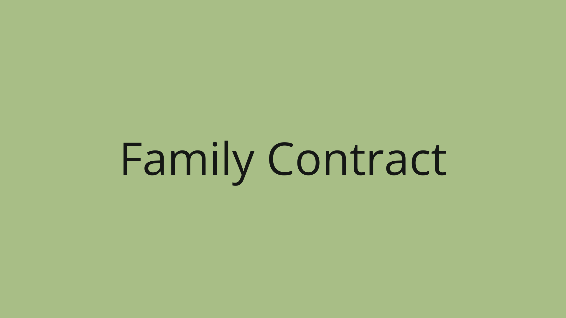 Family Contract (1)